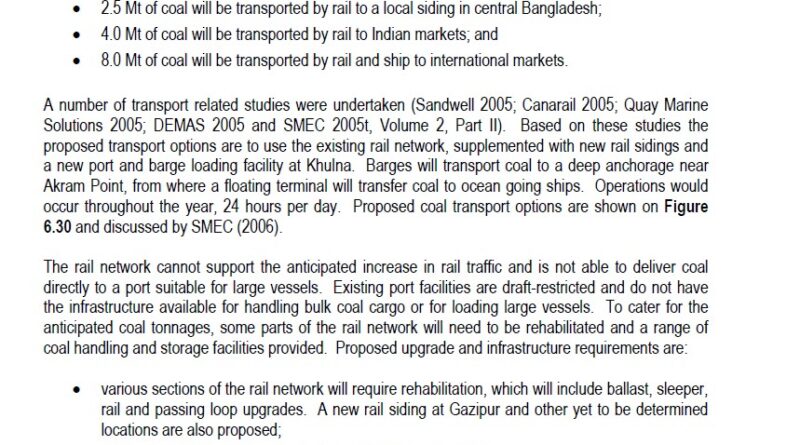 ফুলবাড়ি কয়লা খনি নিয়ে কিছু কথা